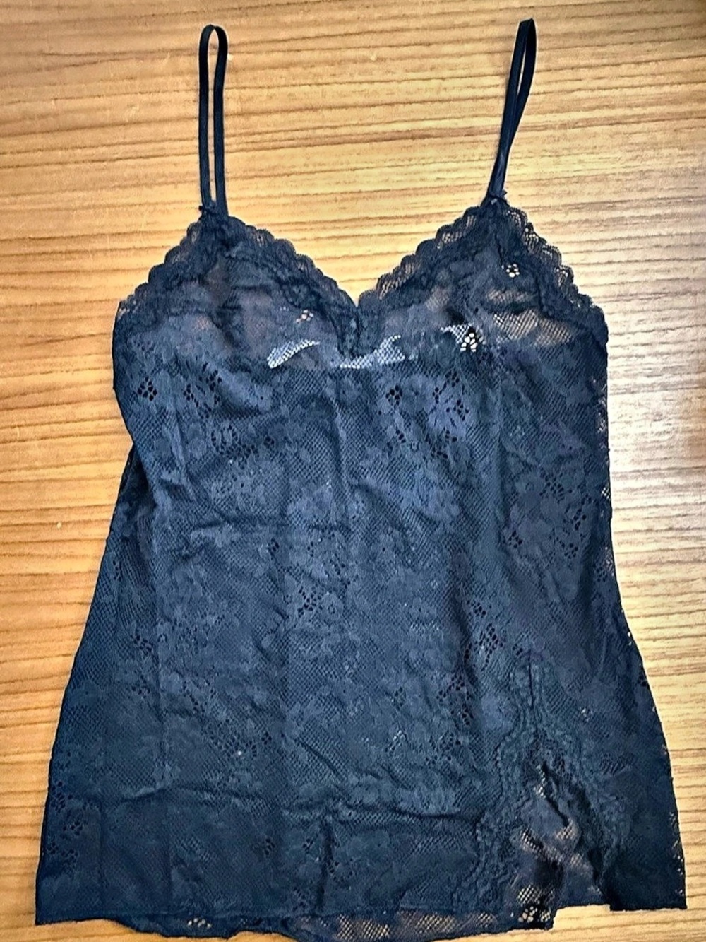 Victoria's Secret Tease Lace Mini Slip Dress Black Size Medium